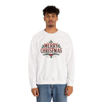 Model wearing the white Merry Christmas Sweatshirt