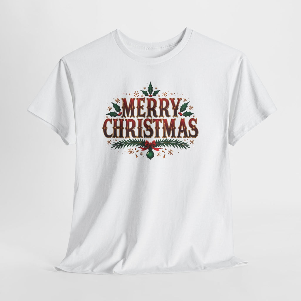 Merry Christmas T-Shirt, flat lay