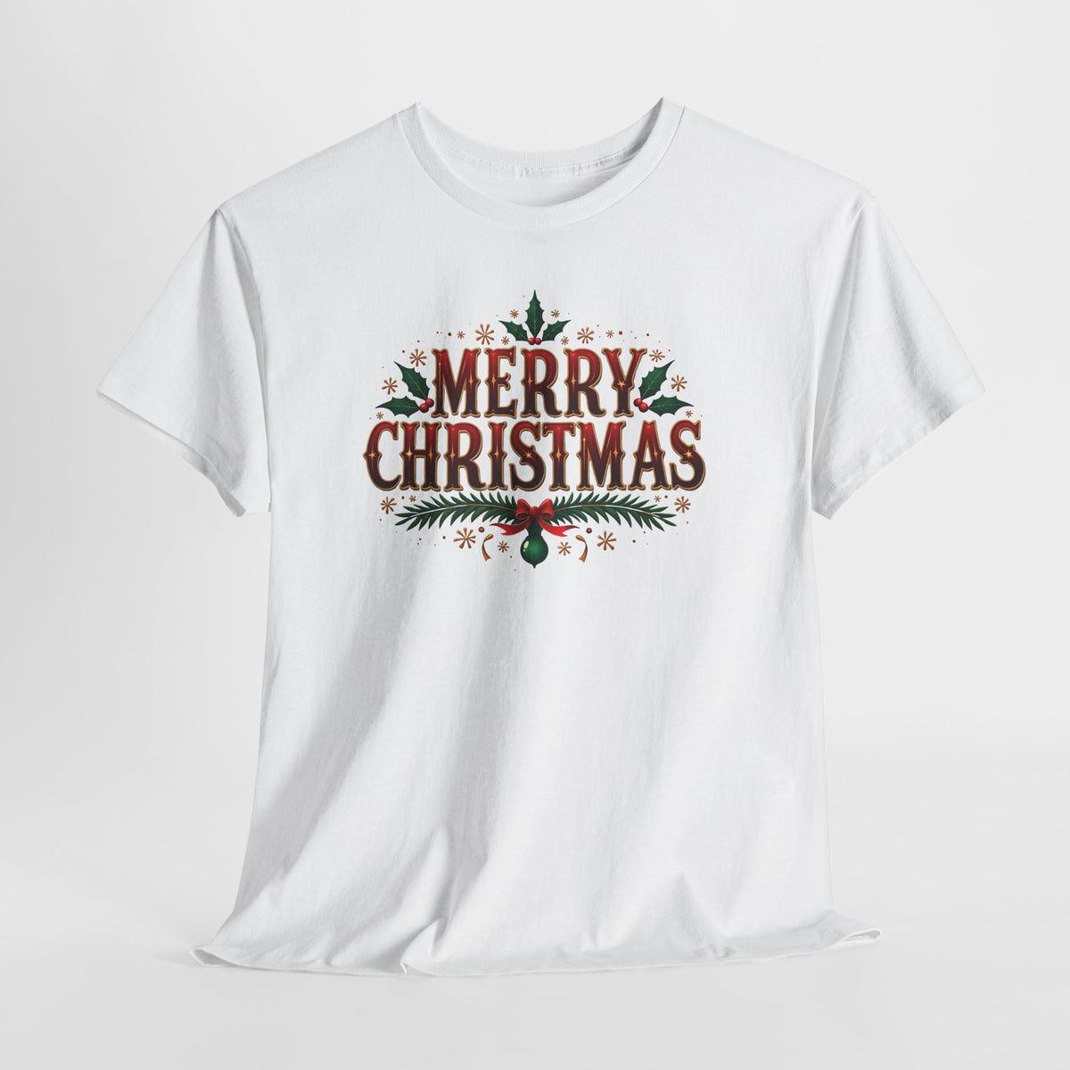 Merry Christmas T-Shirt, flat lay