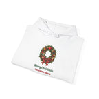 Merry Christmas Teacher Crew Hoodie, folded