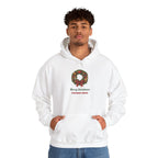 Man wearing the Merry Christmas Teacher Crew Hoodie