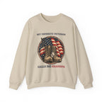 Sand My Favorite Veteran Calls Me Grandpa Sweatshirt, front view