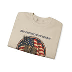 My Favorite Veteran Calls Me Papa Sweatshirt, folded