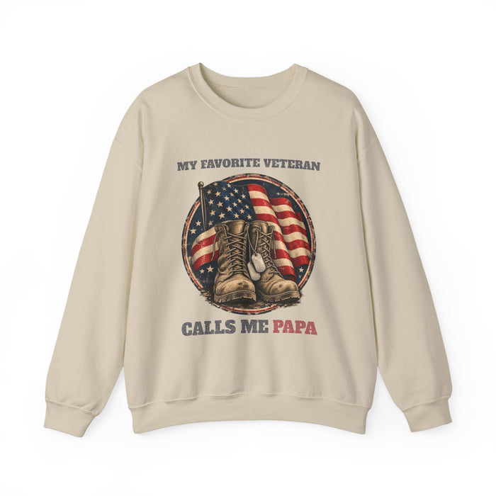 My Favorite Veteran Calls Me Papa Sweatshirt