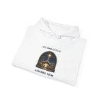 O Come Let Us Adore Him Christian Christmas Hoodie, folded