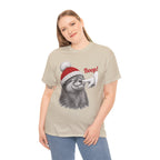 Model wearing the sand Otter Boop Christmas T-Shirt