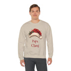 Man wearing the Papa Claus Sweatshirt