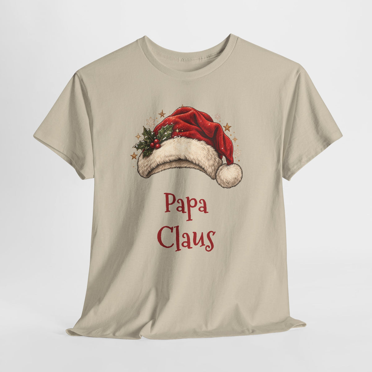 Papa Claus T-Shirt, flat lay