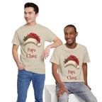 Two men wearing the Papa Claus T-Shirt