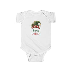 Papa's Little Elf Baby Bodysuit