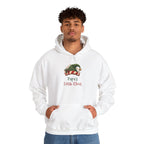 Man wearing the Papa's Little Elves Hoodie