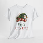 Papa's Little Elves T-Shirt, flat lay