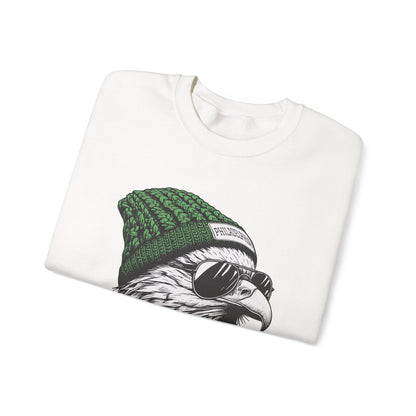 Philly eagle beanie sweatshirt, folded detail