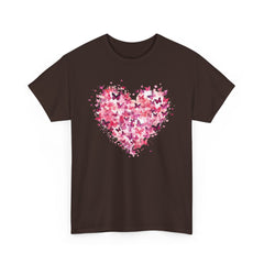 Pink Butterfly Heart T-Shirt