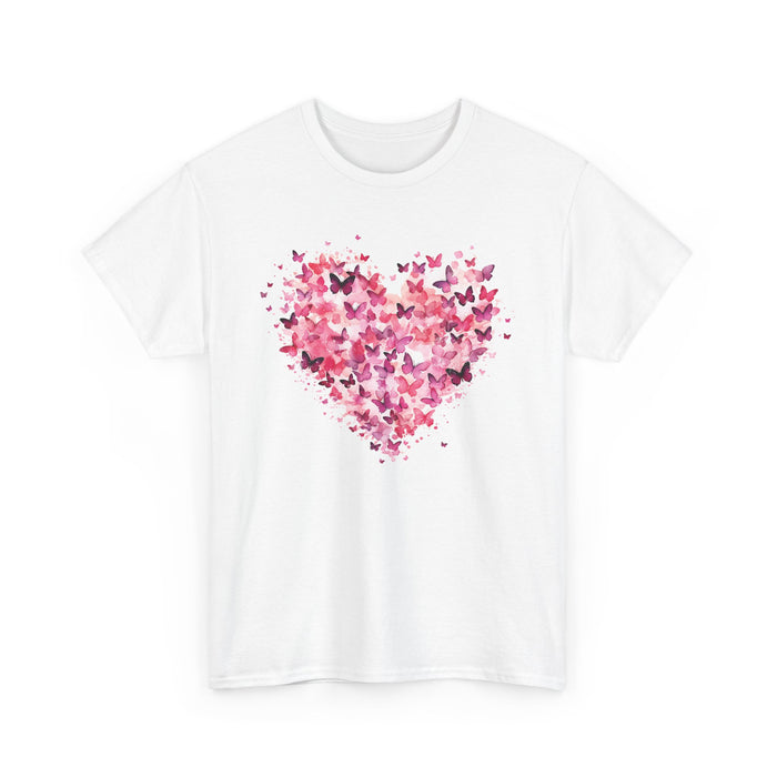 Pink Butterfly Heart T-Shirt