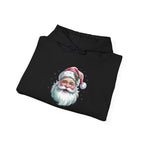 Pink Retro Christmas Santa Hoodie, folded