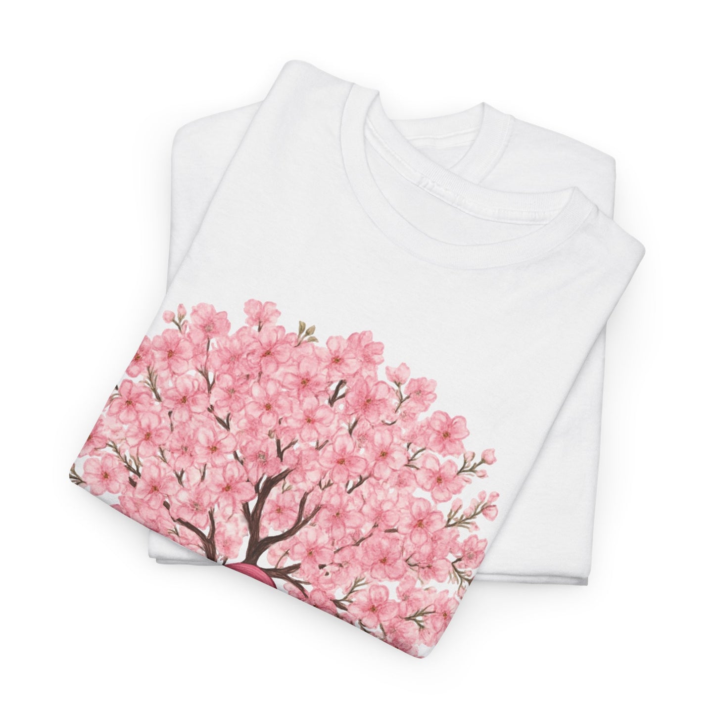 Pink ribbon cherry blossom tree t-shirt, additional product view