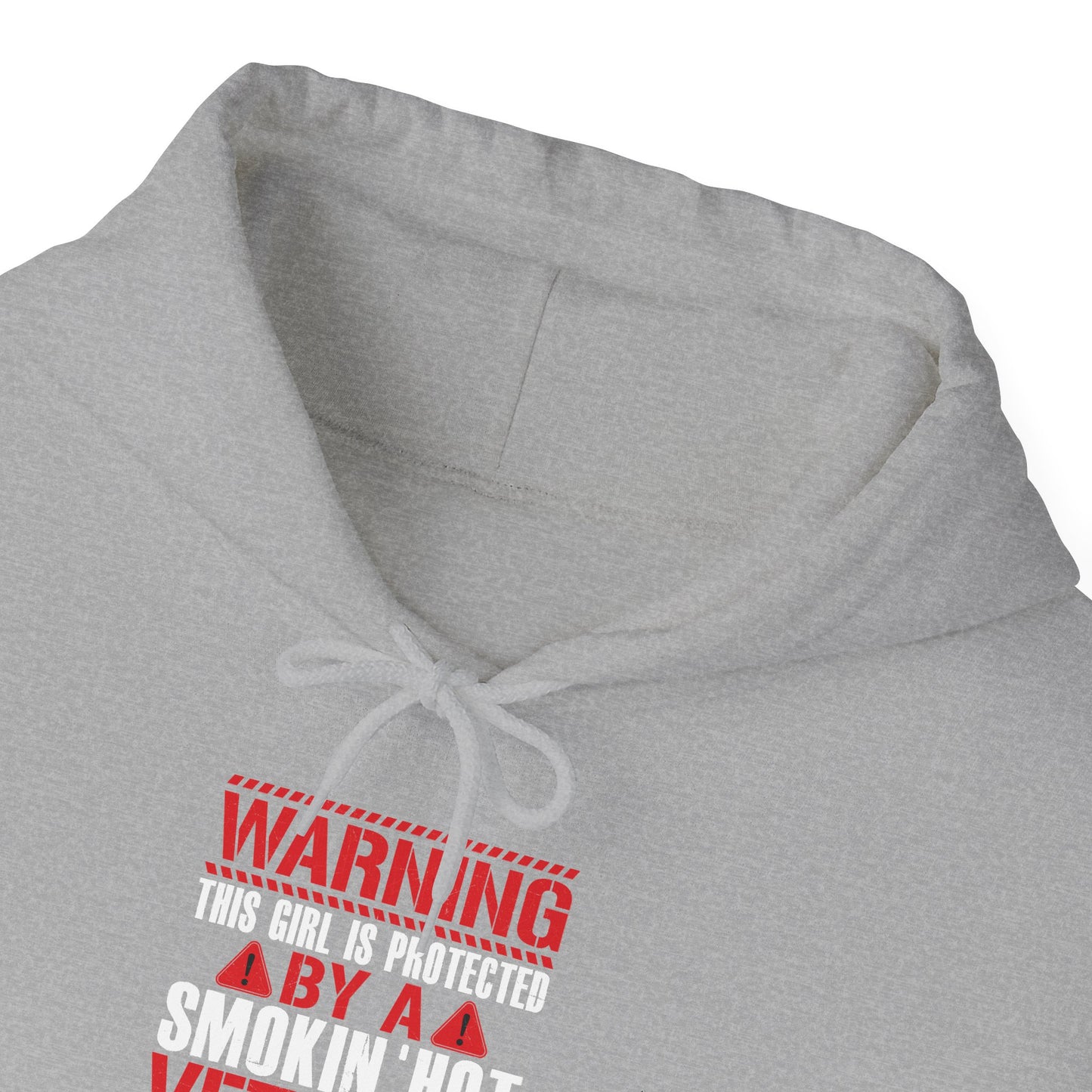 Protected By A Smokin' Hot Veteran hoodie, additional product view