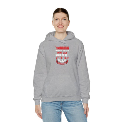 Protected By A Smokin' Hot Veteran hoodie, additional product view
