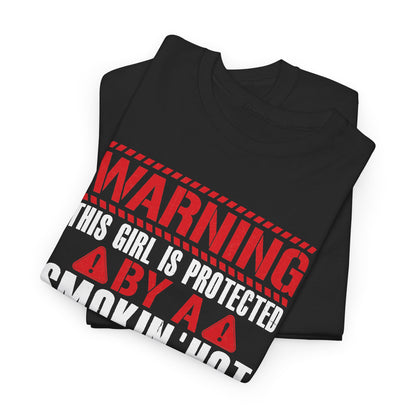 Protected By A Smokin' Hot Veteran t-shirt, additional product view