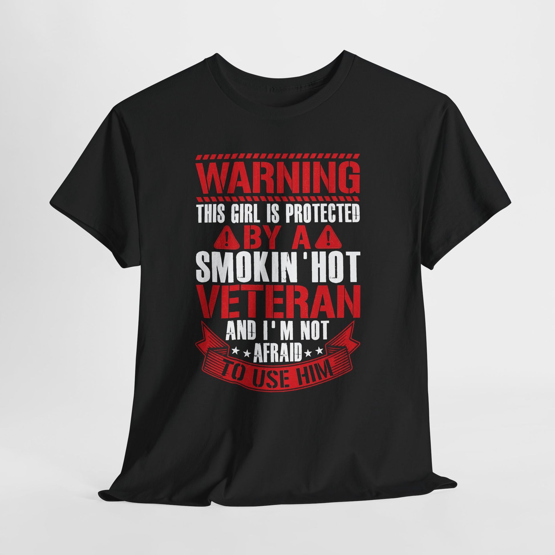 Protected By A Smokin' Hot Veteran t-shirt, additional product view