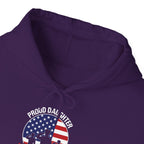 Proud Daughter Of A Vietnam Veteran Hoodie, back view