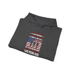 Proud Female Veteran My Oath Never Ends hoodie, folded