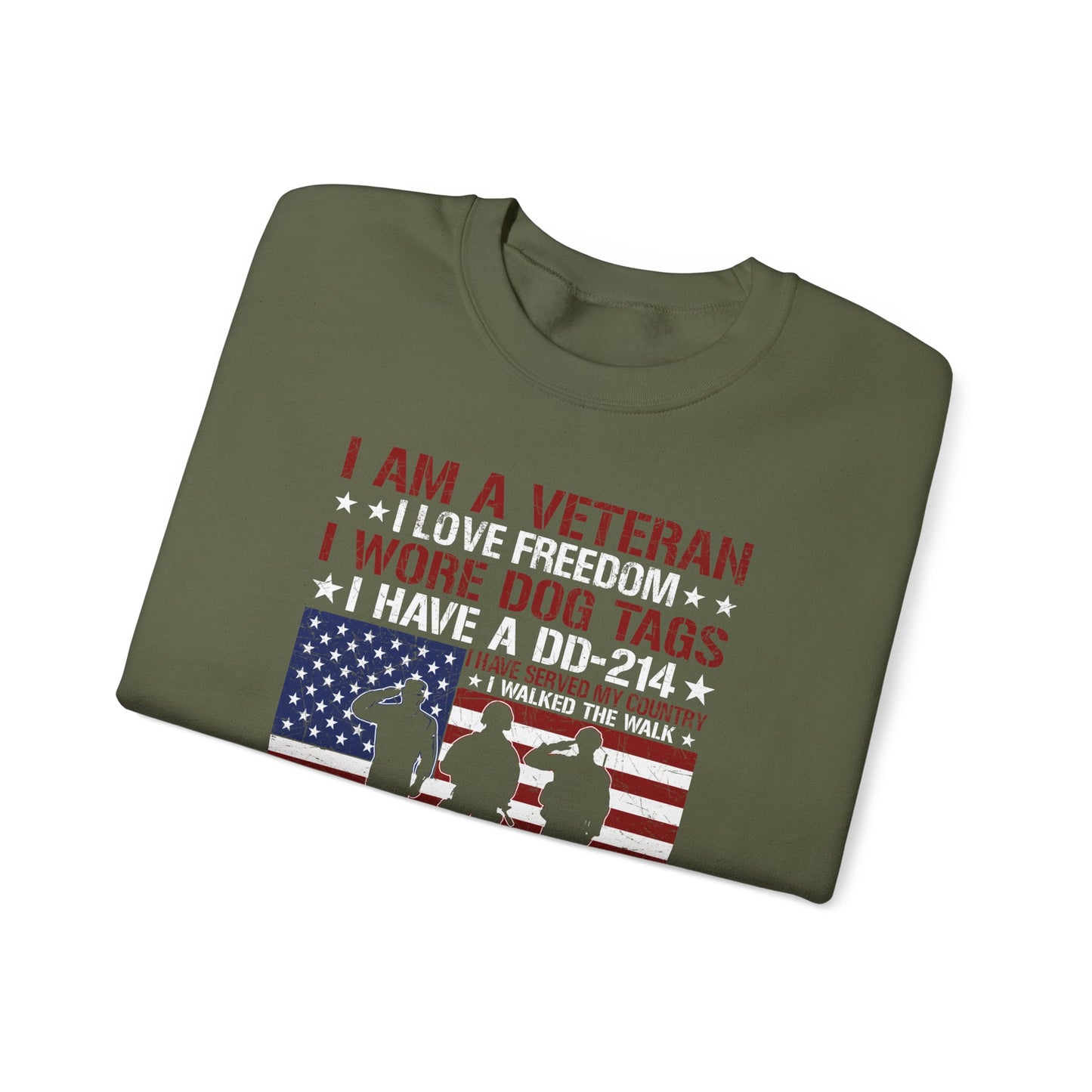 Proud female veteran sweatshirt, additional product photo