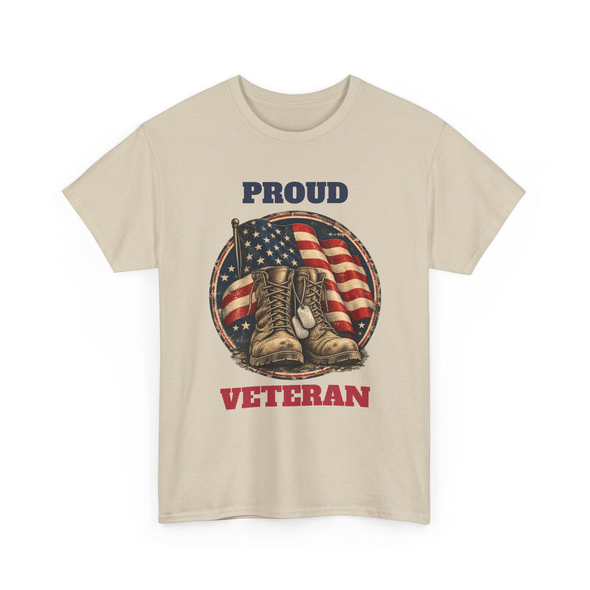 Sand Proud Veteran T-Shirt, front view