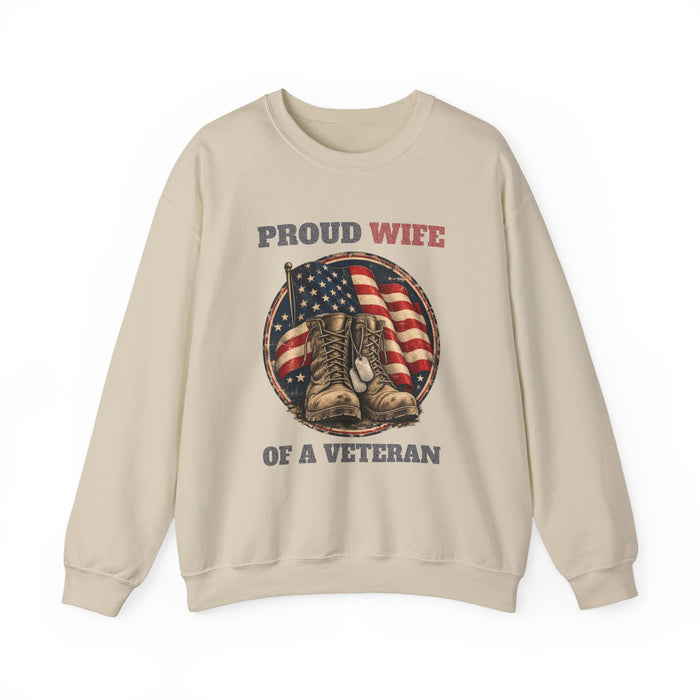 Proud Wife Of A Veteran Sweatshirt