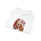 Santa Boop Highland Cow Hoodie, folded