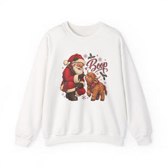Santa Boop Highland Cow Sweatshirt