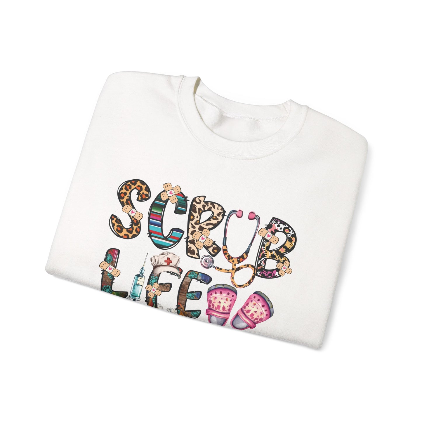 Scrub Life nurse sweatshirt, additional product view
