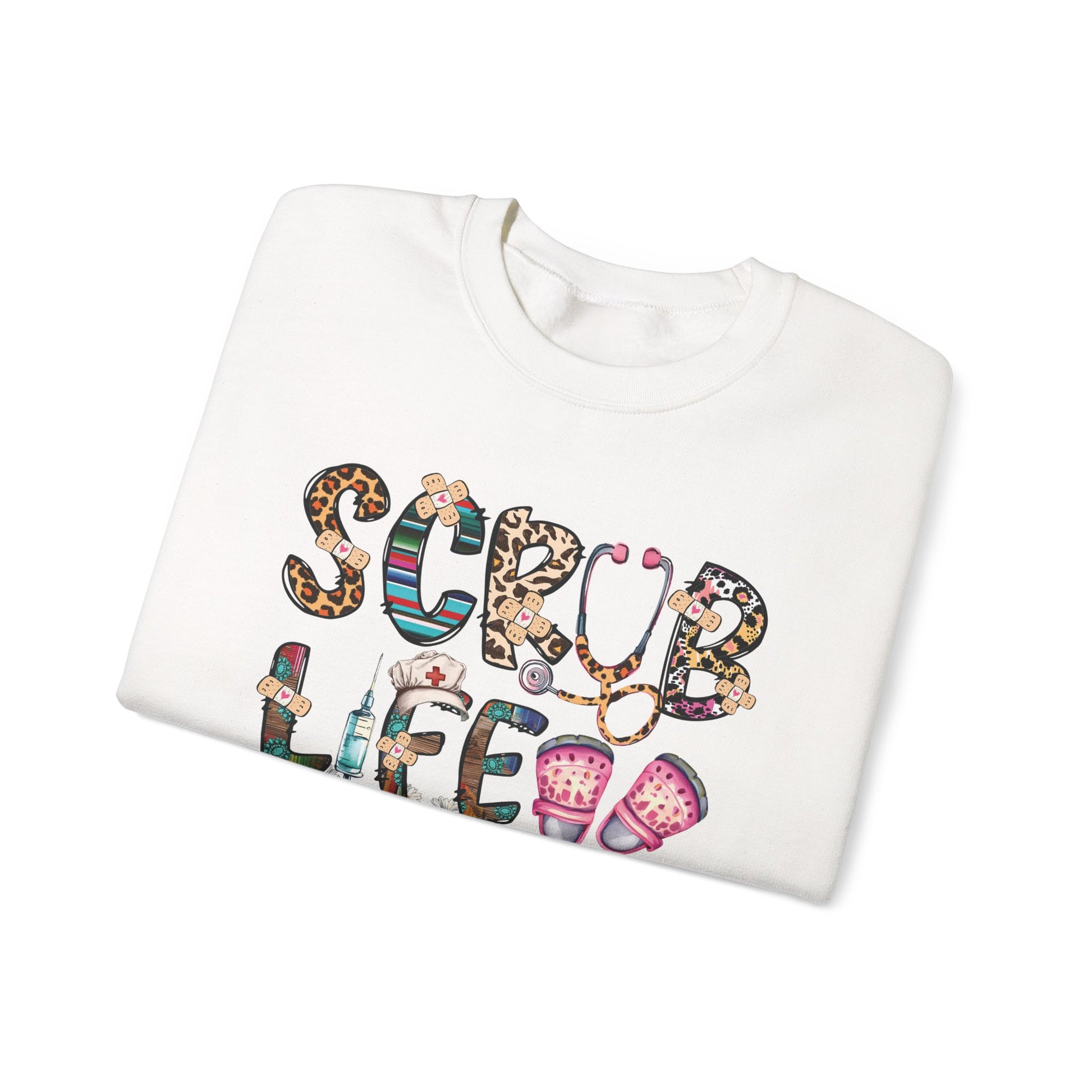 Scrub Life nurse sweatshirt, additional product view