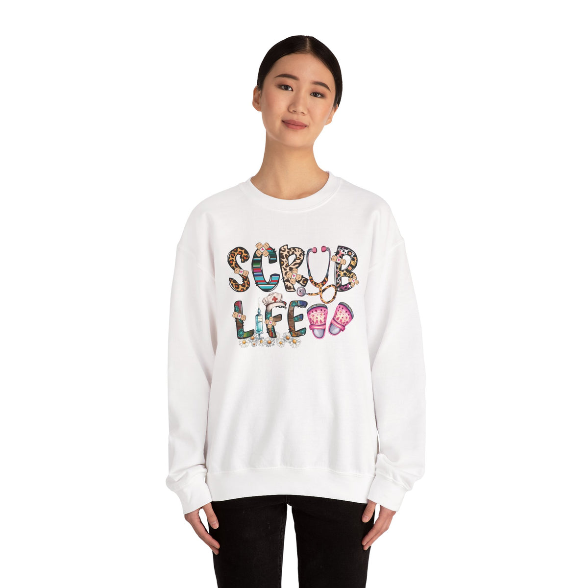 Scrub Life nurse sweatshirt, additional product view