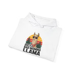 She's A Bad Momma Llama Hoodie, folded