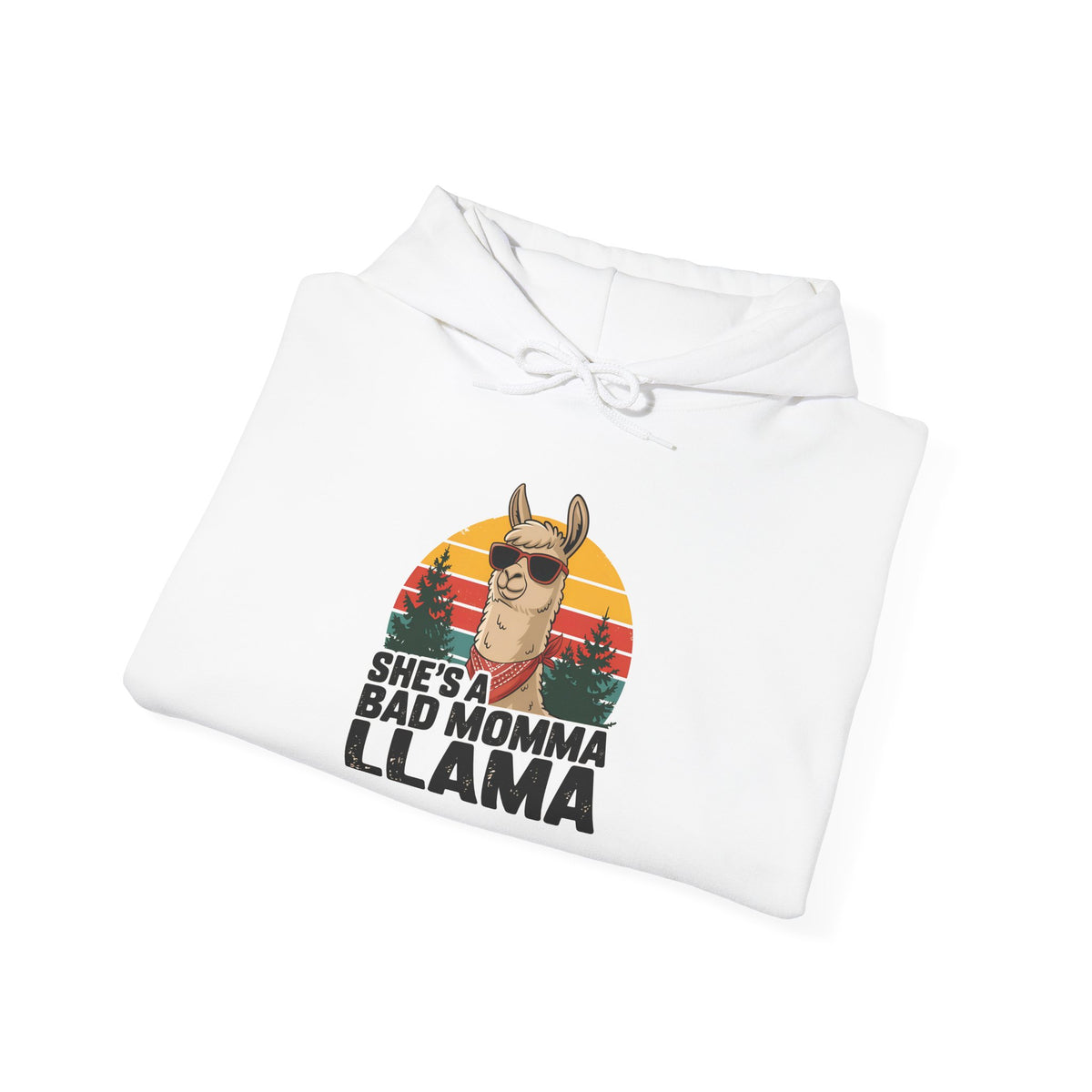 She's A Bad Momma Llama hoodie, additional product view