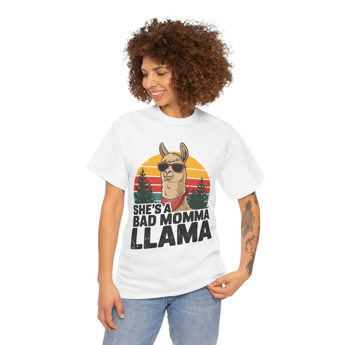 She's A Bad Momma Llama t-shirt, additional product view