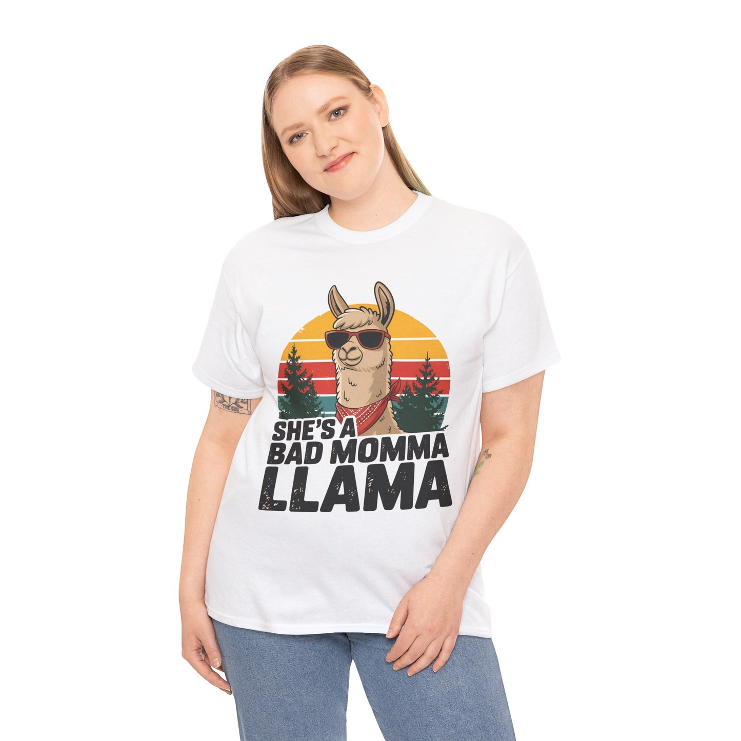 She's A Bad Momma Llama t-shirt, additional product view