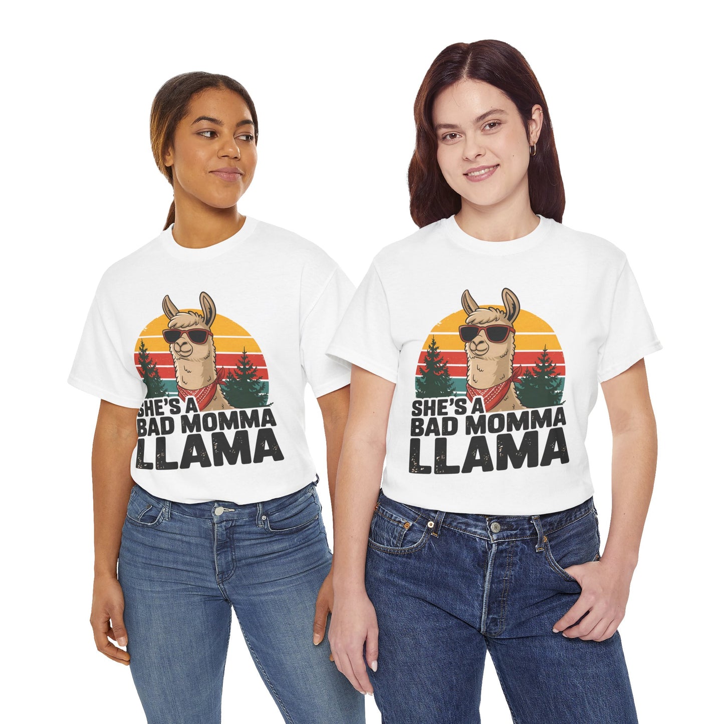 She's A Bad Momma Llama t-shirt, additional product view