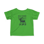 Apple Silly Moose On The Loose vintage moose baby t-shirt, front view