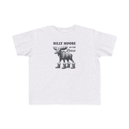 Ash Silly Moose On The Loose vintage moose toddler t-shirt, front view