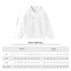 Size chart for the personalized Dachshund Christmas hoodie, sizes S to 5XL