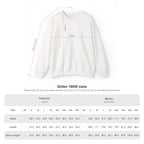 Size chart for the personalized Dachshund Christmas sweatshirt, sizes S to 5XL
