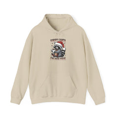 Sorry Santa I've Been Feral Raccoon Hoodie