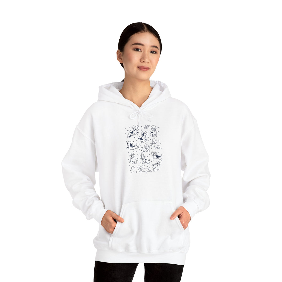 Space dogs astronaut hoodie, additional product view