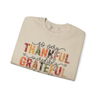Thankful Grateful Blessed Sweatshirt, folded