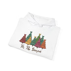 Tis The Season Christmas Trees Hoodie, folded