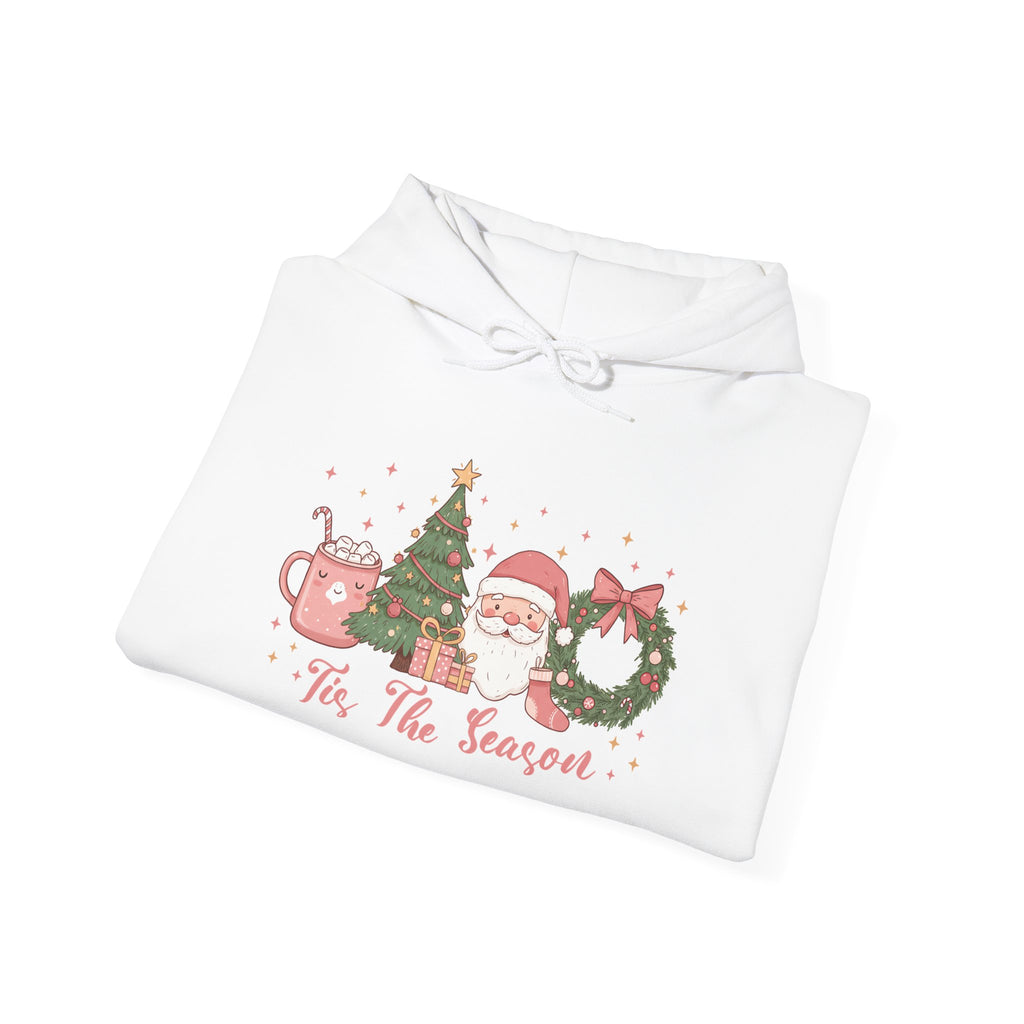 Tis The Season Cute Christmas Hoodie, folded