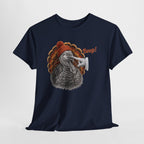 Turkey Boop Thanksgiving T-Shirt, flat lay